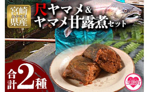 ＜幻の尺ヤマメプレミアムとヤマメ甘露煮セット＞(計2種)  冷凍食品 国産 九州産 宮崎 いくら 魚卵 やまめ 甘露煮 おかず 水産物 魚 詰め合わせ【MI020-sk】【有限会社しゃくなげの森】