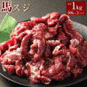 【ふるさと納税】馬スジ 約1kg（約500g×2）馬肉 桜肉 すじ肉 スジ肉 煮込み料理 カレー 和風 洋風 冷凍 相良村 送料無料