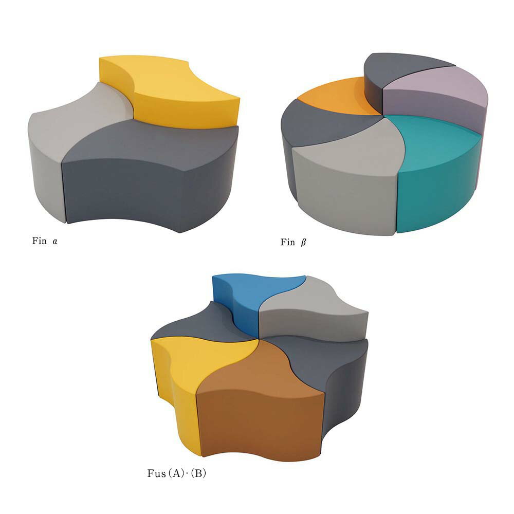 【ふるさと納税】＜選べる種類・サイズ＞Fin α（A）/Fin α（B）/Fin β（A）/Fin β（B）/Fus（A）/Fus（B） 高さ：35cm・50cm ポリウレタンフォーム 机 つくえ 椅子 イス 家具 インテリア 雑貨 オブジェ 置物 北海道 北広島市加工 送料無料