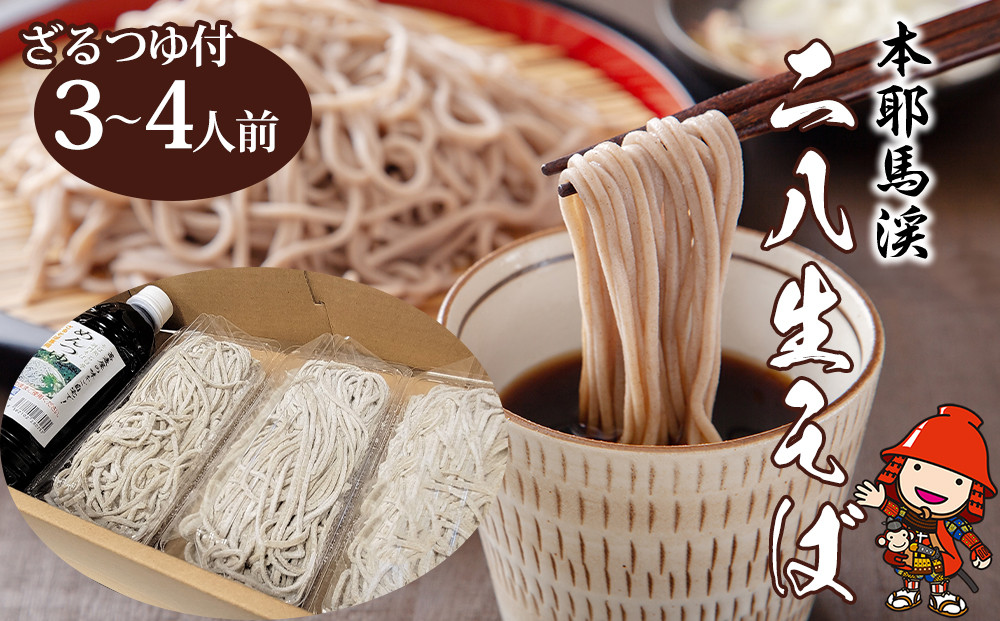 
            本耶馬渓 二八生そば 3～4人前 (150g×3) ざるつゆ付 | そば 蕎麦 ソバ 生麺 28生そば 二八生そば つゆ つゆ付き 年越しそば 国産そば粉使用 国産 大分県産 九州産 大分県 中津市
          