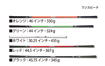 V-5 （ブラック：45.75インチ）ゴルフスイング練習器具「ワンスピード」