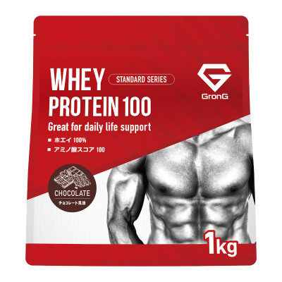 
            グロング ホエイプロテイン スタンダード ビタミン11種配合 チョコレート風味 1kg【1608454】
          