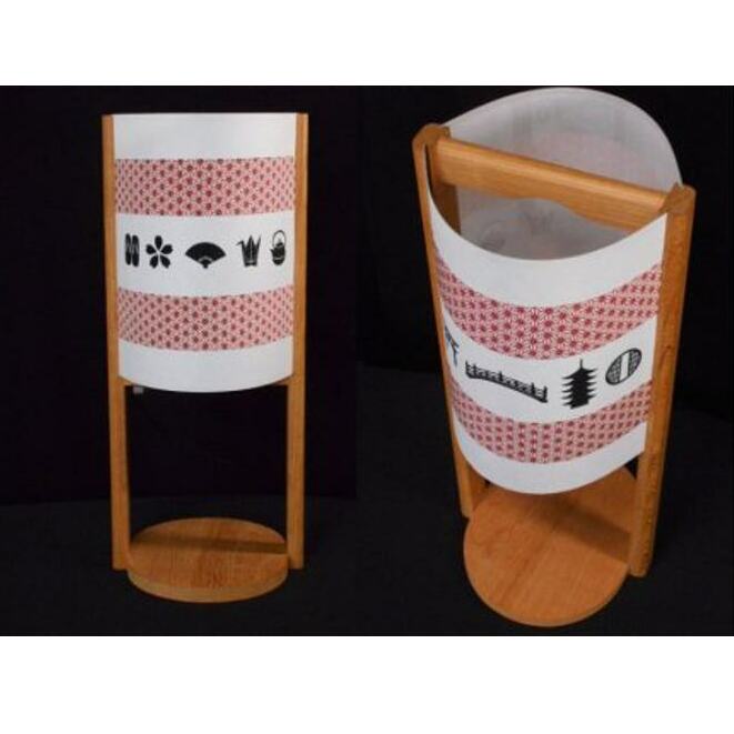 着物生地で作ったおしゃれな行灯（あんどん） 日本の文化 030D060_イメージ4