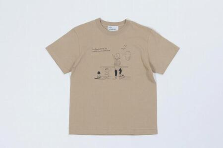 《2》【KEYMEMORY鎌倉】Sea heartイラストTシャツ BEIGE