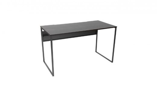 【＆FREL】ワークテーブル 天板（ダークウォールナット）脚/フレーム（ブラック）幅90　奥行45　高さ72[№5840-1752]　※離島への配送不可