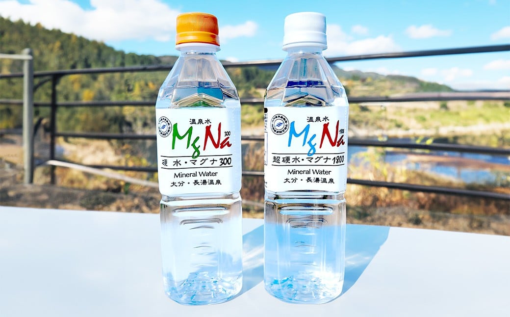 硬水ミネラルウォーター マグナ300 500ml（24本セット） ＆  マグナ1800 500ml（24本セット）飲み比べセット