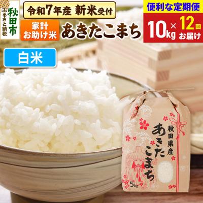 ふるさと納税 秋田市 先行受付《定期便12ヶ月》あきたこまち10kg 白米|15_kml-211012hs