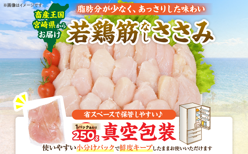 若鶏 筋なし ささみ 計2.5kg 鶏肉 国産 チキン ササミ 人気 小分け 便利 おかず お弁当 食品 真空パック ヘルシー 高タンパク 低カロリー 焼肉 唐揚げ サラダ グルメ お取り寄せ おすす