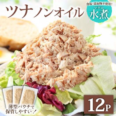 ふるさと納税 田野町 ツナ パウチ ノンオイル マグロの水煮 100g×12パック