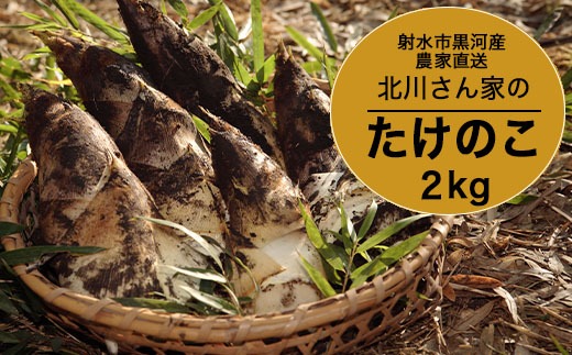 【射水市】【射水のおいしい食品】射水市黒河産 農家直送 北川さん家の たけのこ 2kg ※2026年4月下旬頃～5月中旬頃に順次発送予定 ※離島への配送不可