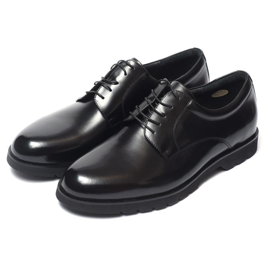 【匠の靴】超軽量 幅広6E本革ビジネスシューズTT-24S (サイズ：26.5cm、カラー：ブラック)