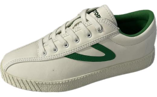 メンズスニーカー　TMS1751（ホワイトグリーン、25.5cm）