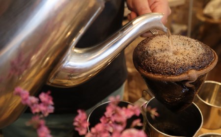 コーヒー 豆 カフェオレベース コーヒー[焼き立て自家焙煎珈琲豆おまかせ2種類&カフェオレベース1本セット コーヒー豆 カフェオレ 珈琲 珈琲豆 コーヒー生豆 生豆 セット ロースター 焙煎 自家焙煎