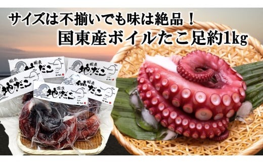 サイズは不揃いでも味は絶品！国東産ボイルたこ足約1kg_2561R