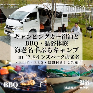 キャンピングカー宿泊とBBQ・温浴体験 in ウエインズパーク海老名（車中泊・BBQ・温浴付き）2名様【 チケット 神奈川県 海老名市 】