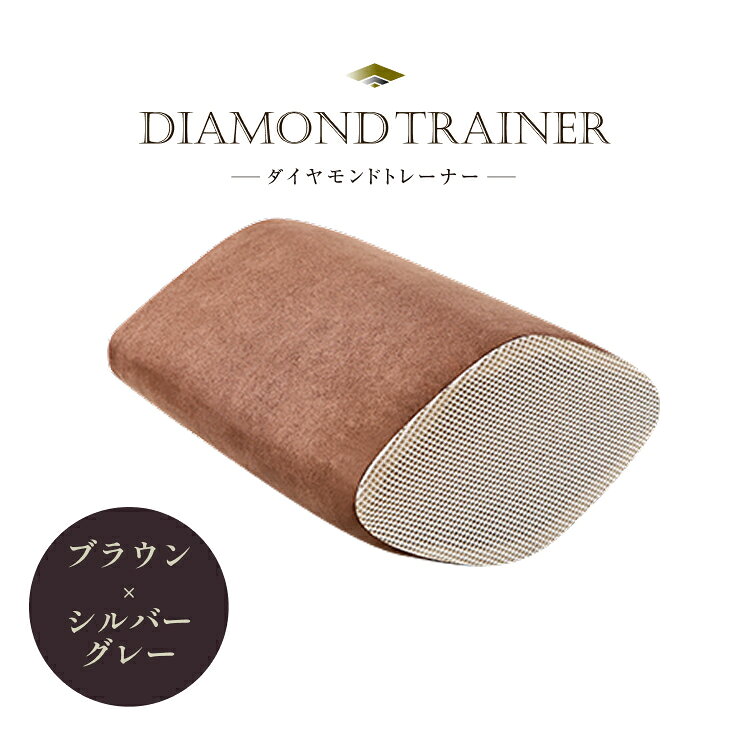 【ふるさと納税】ダイヤモンドトレーナー （ ブラウン×シルバーグレー ） / 送料無料 福井 越前市 おうち時間 エクササイズ ながら運動 シェイプアップ (18209)