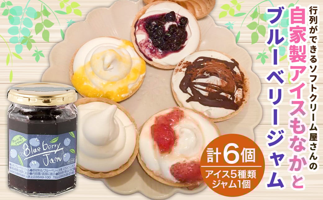 ＜自家製アイスクリームとブルーベリージャムのセット＞2か月以内に順次出荷 アイス ジャム セット ブルーベリー
