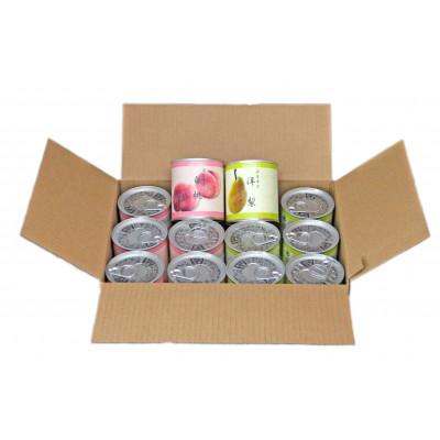 ふるさと納税 由利本荘市 白桃缶詰・洋梨缶詰 各6缶セットC55328(080101)