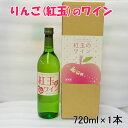 【ふるさと納税】花巻産りんご「紅玉」 白 ワイン 甘口 720ml×1本 フルーツ ひな祭り 女子会