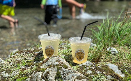 タンジールカフェ自家製レモネードシロップ 2本セット（500ml・300ml）【フレッシュレモン 奄美 ザラメ はちみつ オリジナル シロップ 】
