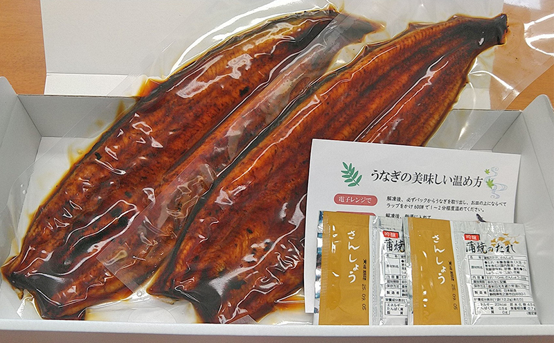 工場直送!特大!!浜名湖産うなぎ蒲焼き 真空パック 約200g×2尾 タレ・山椒付き うなぎ 鰻 ウナギ 蒲焼 冷凍 浜松市 静岡