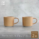 【ふるさと納税】【波佐見焼】Naturalシリーズ マグカップ M 2個セット （キャメル） 【光春窯】 [XD90]