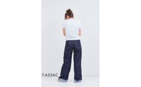 【全2サイズ】T-ASSACレディースジーンズ「WIDE/INDIGO」（ワイド） サイズ：1