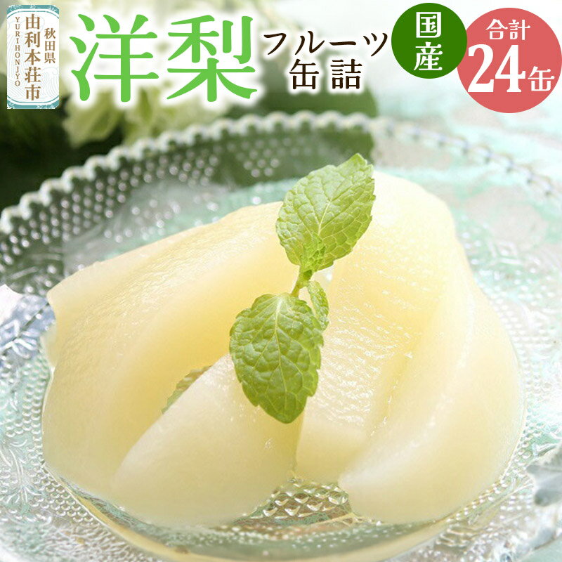 【ふるさと納税】Sanuki フルーツ缶詰 洋梨 24缶セット 国産果実 非常食 保存食 業務用