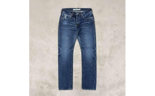 CK80【岡山デニム】USED加工ジーンズ［INDIGO・タイトストレート］／28インチ