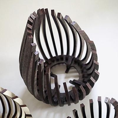 ふるさと納税 大川市 【国産/雑貨】キャンドルホルダー001 2個セット LED専用 《カラー:黒洛》 |  | 02