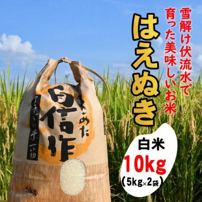 ふるさと納税 飯豊町 はえぬき白米10kg　山形県飯豊町産
