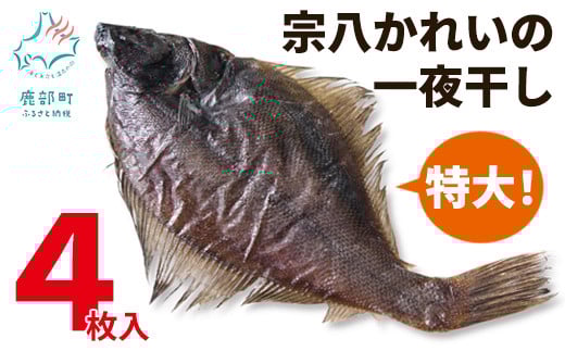 
【数量限定】【緊急支援品】宗八かれいの一夜干し 4枚入 冷凍 事業者支援 中国禁輸措置
