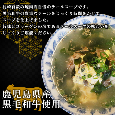焼肉店お手製 鹿児島黒毛和牛 やわらかテールスープ 2人前 A3-209【配送不可地域：離島】【1166392】