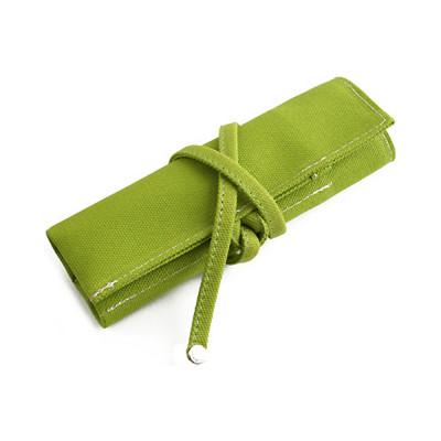 ふるさと納税 松茂町 VanNuys 帆布の巻きペンケース/オープンタイプ(8号帆布製:ライム)