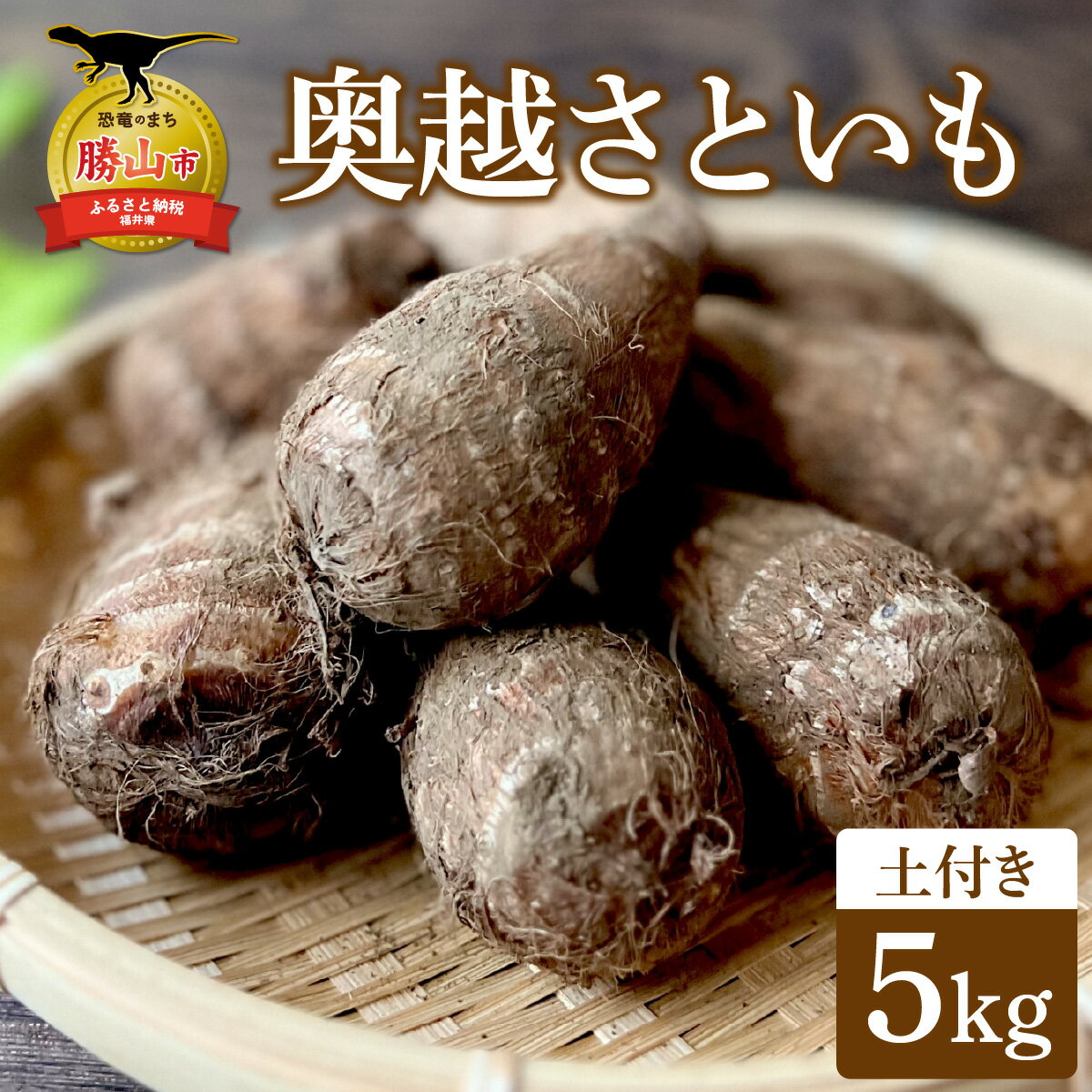 【ふるさと納税】【先行予約】【勝山市産】田中さんちの奥越さといも 5kg / いも 芋 さといも 里芋 野菜 根菜 和食 料理 煮物 おかず 国産 北陸 福井県産 勝山市 ※2025年11月上旬より順次発送