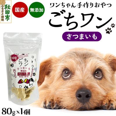 ふるさと納税 秋田市 わんちゃん手づくりおやつ「ごちワン」さつまいもトリーツ|15_pco-01e101