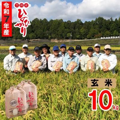 ふるさと納税 笠岡市 【令和7年産 先行受付】玄米  ひのひかり 笠岡産 10kg 太陽の恵み O-07_10k_玄米