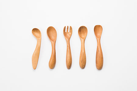 北海道産 天然木の手づくり ベビースプーン 5本セット【受注生産】【木工房TANAKA】 ベビー ベビー用品 赤ちゃん スプーン 木製 天然木 カトラリー 日用品 雑貨 食器 北海道 [AXAU008] 20000 20000円