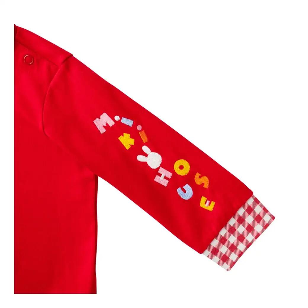 ベビー服 ミキハウス うさこ長袖Ｔシャツ【赤ー110】ベビー