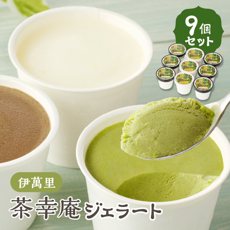 【ふるさと納税】伊萬里 茶幸庵ジェラート9個セット G131