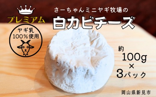 
                  【限定：5月～10月発送・ヤギ乳使用】プレミアム白カビチーズ 約100g×3パック
                