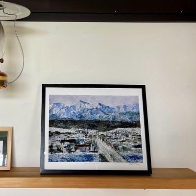ふるさと納税 大樹町 日高山脈の油彩画(複製原画)　1点 |  | 01