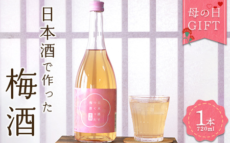 母の日 ギフト 日本酒で作った梅酒 プレゼント 特別 まろやか 食中酒 ラッピング メッセージカード F25R-126