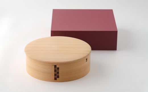 1635P6001 【大館曲げわっぱ】飯切り3合　ふた付 【配送日指定不可】