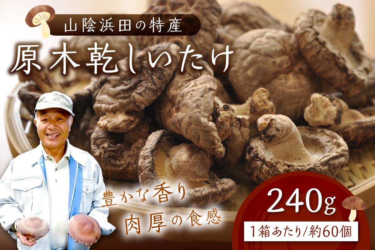 
                  山陰浜田の特産「原木乾しいたけ」240g 干ししいたけ 椎茸 乾物 干し 乾燥しいたけ きのこ 原木栽培 原木椎茸 原木しいたけ 肉厚しいたけ 【010_1950】
                