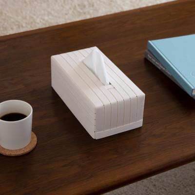 ふるさと納税 奥州市 心地よい暮らしをつくる ティッシュケース Tall ホワイト バンドシー [AR096] |  | 01