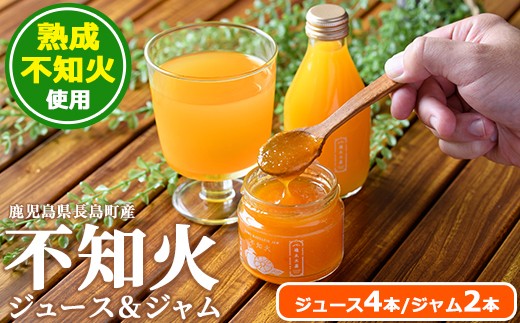 
                  鹿児島県長島町産！不知火朝食セット ジュース(180ml×4本)ジャム(2個×135g)【礒永水産】 iso-7099
                