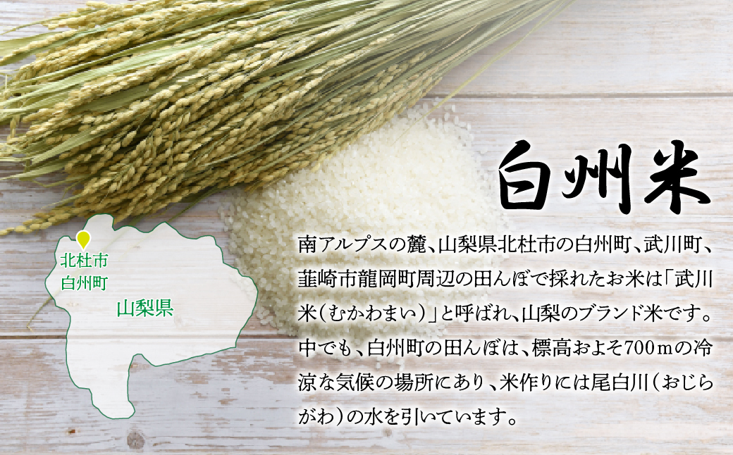 【令和7年産】新米　山梨ふるさと米（白米）10kgセット FCW002