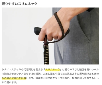 シナノ 抗菌楽ーダ ドット柄 ブラック(長さ調節ステッキ)【ステッキ 杖 つえ ウォーキングステッキ ウォーキングポール 父の日 母の日 敬老の日 長野県 佐久市 】