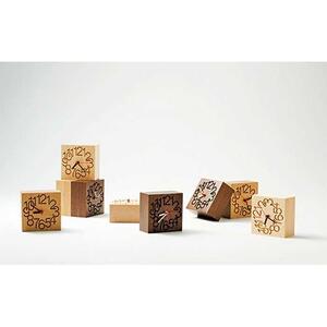 【ギフト用】旭川家具　コサイン　MUKU時計（小）ウォルナット|時計_00639